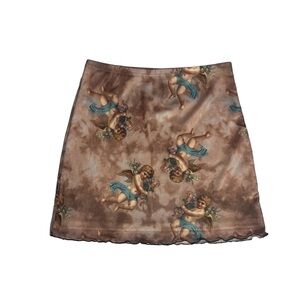 Cupid style angel print skirt